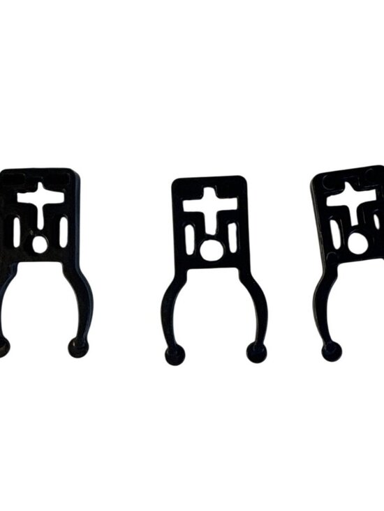 Monster High Doll Stand Clips Standard Size Set of 3 Black 1.5" Long - Picture 1 of 5